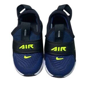 Nike Toddler Air Max 270 Shoes Size 4C Navy Blue & Neon Green